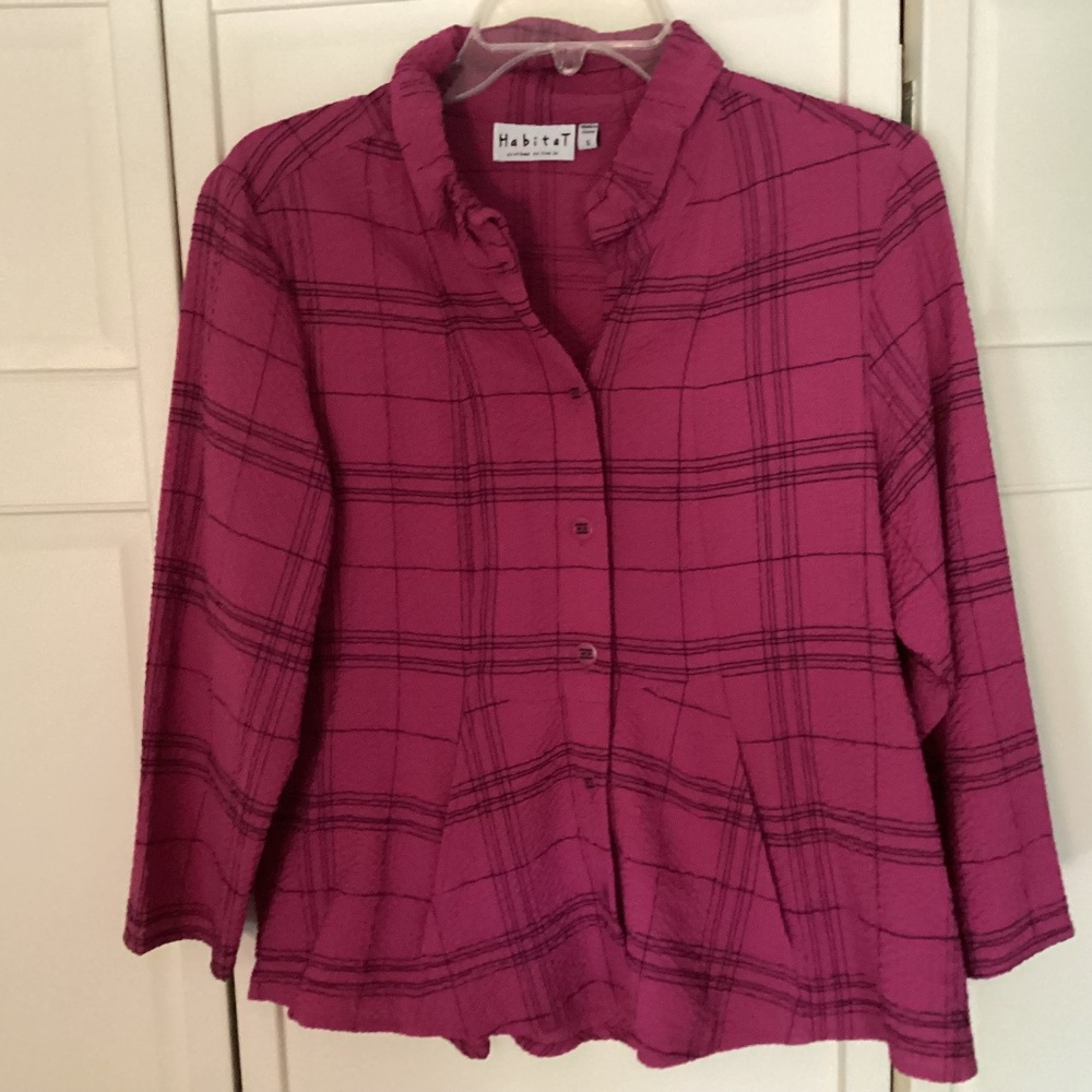 Habitat Pink and Black Top -  Small